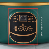 Büro Outdoor Multifunktion nudeln Elektrische Pfanne Kochen Mini Hot Pot Mit Glas abdeckung Mit Gedämpft