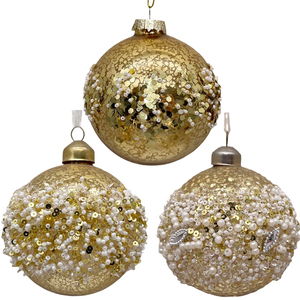Nos ventes directes décorations pour la maison Arbre de Noël sphérique H12 * 7cm ornements pendentifs - Product Image 1