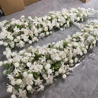 Arche de fleurs blanches pour mariage, décoration de scène, arche de fleurs pour fête