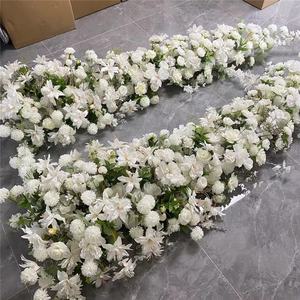 Bruiloft achtergrond witte bloemen boog podium decoratieve boog bloemen voor feest - Product Image 4