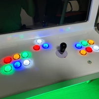 Interruptor de botón iluminado LED de 24mm y 30mm, controlador Sanwa Hitbox de retardo cero, piezas de bricolaje, botón de luz transparente, Material plástico