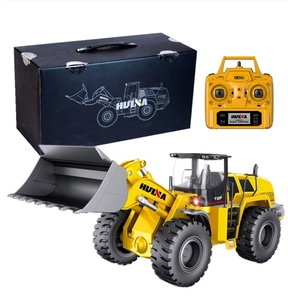 <span class=keywords><strong>Bulldozer</strong></span> RC <span class=keywords><strong>Huina</strong></span> 1583 1/14, télécommandé 2,4 GHz, engin de chantier, 22 canaux, véhicule en métal allié, jouet pour garçons, cadeau - Product Image 6