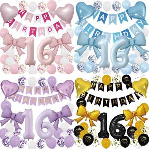 Globos de Sirena Número <span class=keywords><strong>6</strong></span> para Fiesta de Cumpleaños Número <span class=keywords><strong>6</strong></span>, Decoración de Cola de Sirena para Niñas - Product Image 4