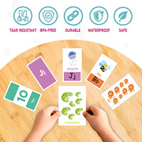 Tarjetas de aprendizaje del alfabeto para niños pequeños, tarjetas de aprendizaje de colores, formas y números para educación temprana, tarjetas de memoria con etiqueta privada para niños