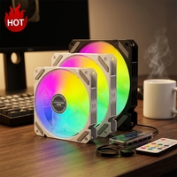 Ventilateur de boîtier PC Lovingcool, nouveau design, 12 cm, ARGB, ventilateur de boîtier d'ordinateur, kit de refroidissement pour PC de jeu, refroidisseur d'air liquide