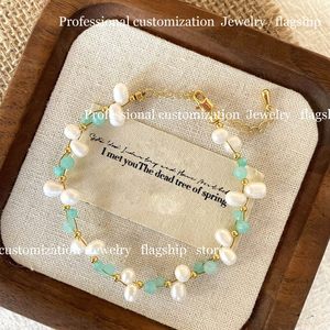 Beaded <b>Bracelet</b> Imitation Pearl Gold Plated Women's Trendy Fashion Jewelry Elegant Light Accessory - Product Image 4