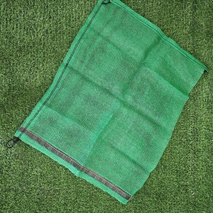 Gran oferta, bolsa de malla de PP <span class=keywords><strong>verde</strong></span>, red transpirable duradera firme para pimienta, superficie en relieve de <span class=keywords><strong>Chile</strong></span> para agricultura, almacenamiento de huevos con cordón - Product Image 1