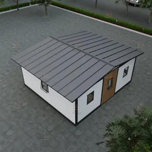 Low Cost Ready Made Prefab House 2 Bedroom Modular Homes Light Steel House Villa