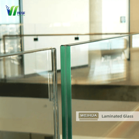 Verre de sécurité feuilleté transparent anti-explosion pour balustrades, auvents, toitures et façades de bâtiments