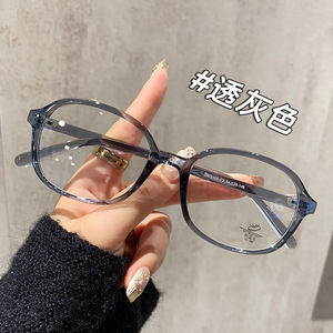 Gafas de Mujer con Marco Ovalado Estilo Moderno YC27103, Puente Mediano, Lentes de Resina, Protección Contra Luz Azul, Óptica Plana - Product Image 4