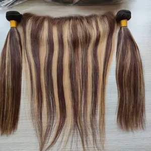 Парики Alia, лидер продаж, набор прямых хайлайтеров, пряди с кружевной передней частью, высококачественные натуральные волосы, выделенные парики