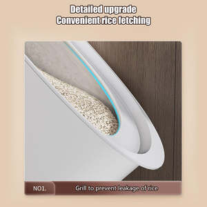 Kitchen Container Bucket Nano Insect-Proof Moisture-Proof Rice Box Grain Sealed Jar Home Storage <b>Pet</b> Dog Food Store Box - Product Image 6