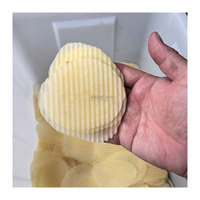 Industriële groente- en fruitsnijmachine, zigzag aardappelchips snijmachine, verstelbare snijgrootte, capaciteit 300-600kg/u, meelmolen