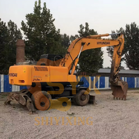 Гидравлический экскаватор Hyundai 210W-7 с плавным управлением, грузоподъемность 0,92 м³, 21 тонна, б/у, для дноуглубительных работ на реках