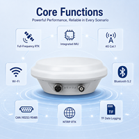 Récepteur d'antenne GNSS RTK haute précision avec IMU 4G pour la navigation robotique et le contrôle des machines