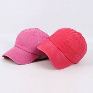 Casquettes de baseball vintage en coton uni délavé et vieilli, ajustables, de haute qualité, à 6 panneaux, avec logo brodé personnalisé - Product Image 5