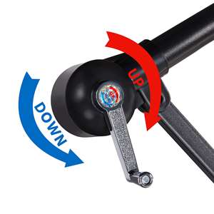 Parasols d'extérieur suspendus en porte-à-faux <span class=keywords><strong>parasol</strong></span> décalé de patio de 10 pieds avec manivelle pratique et base croisée <span class=keywords><strong>Protection</strong></span> <span class=keywords><strong>UV</strong></span> bleu ciel 8 côtes - Product Image 6