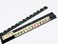 Support de Mahjong Américain Moderne en Acrylique Tortue de 17,5 Pouces avec Poussoir Magnétique, Support Portable pour Tuiles de Mahjong pour le Divertissement