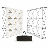 Support de toile de fond portable 3x3 en plastique, léger et écologique, pour exposition et promotion d'événements