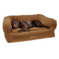 Lit pour chien en peluche en forme de bateau, luxueux et porte-bonheur