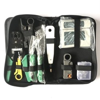 Vente Chaude Kit Outils Professionnel de Réparation Informatique 12 en 1 avec Tournevis Plat, Pince Coupante, Boîte à Outils pour Maintenance et Réparation Réseau