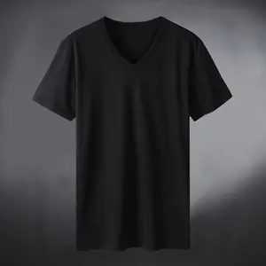 260g Combed Cotton Men's And Women's T-Shirt Youth Solid Color Loose Round Neck Half Sleeved-Formal Fleece Style