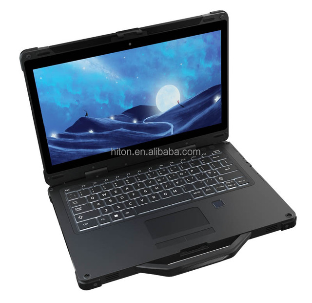 Cheapest Factory 13.3'' Intel Core 16GRam+256Gssd IP65 4G Fingerprint Rugged Computer Notebook Industrial Tabs Rugged Laptop