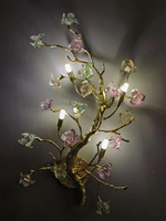 Lustre de mariage en forme de branche de fleurs, design tendance, cadre en forme de branche, centre de table