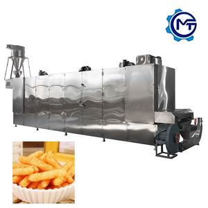 เครื่องทำขนมข้าวโพดอุปกรณ์พ่นและอัดขึ้นรูปพร้อมส่วนประกอบ PLC แหล่งพลังงานไฟฟ้าและก๊าซประสิทธิภาพสูง - Product Image 2