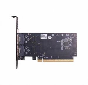 การ์ดอะแดปเตอร์8654 PCI E 4 0ถึง slimsas SFF การ์ดขยายเกม GPU การ์ดกราฟิกภายนอก U 2การ์ดเครือข่าย SSD ต่ำ - Product Image 3