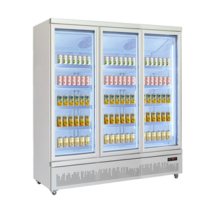 <span class=keywords><strong>Refrigerador</strong></span> de exhibición de bebidas con 3 puertas de vidrio, <span class=keywords><strong>refrigerador</strong></span> de enfriamiento de ventilador vertical comercial para supermercado, tienda de conveniencia y tienda - Product Image 2