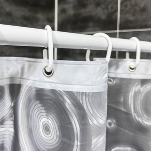 Ventes directes d'usine, meilleur prix, rideaux <span class=keywords><strong>de</strong></span> <span class=keywords><strong>douche</strong></span> imperméables européens à motifs naturels avec 12 crochets en C - Product Image 5