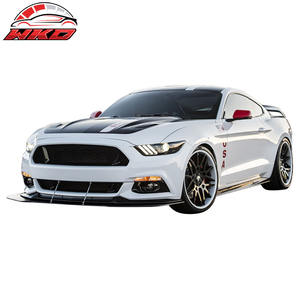 Tapis de sol pour Ford Mustang 15-24, velours noir, avant, antidérapants, 2 pièces - Product Image 2