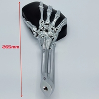 Rétroviseurs en aluminium chromé en forme de crâne, griffes de fantôme, accessoires de moto pour Davidson M8, rétroviseurs gauche et droit