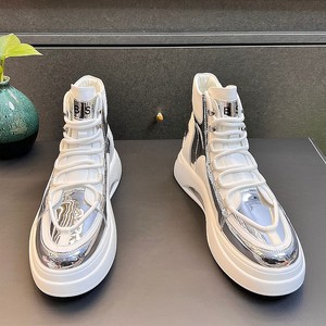 Nuove <span class=keywords><strong>Scarpe</strong></span> Alte da Uomo 2026, Alla Moda per Esterni, con Suola Spessa Rialzante, Antiscivolo, Tendenza Sportiva, <span class=keywords><strong>Scarpe</strong></span> Bianche - Product Image 4