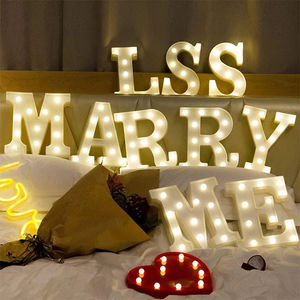 Letras Luminosas de Neón Gigantes en 3D de 4 y 5 Pies, ¿<span class=keywords><strong>Te</strong></span> Casarías Conmigo?, Letras Decorativas para Suministros de Boda - Product Image 4