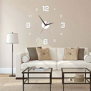 2024 Modern Design Large <b>Wall</b> <b>Clock</b> 3D DIY Quartz <b>Clocks</b> Fashion Watches Acrylic <b>Mirror</b> Stickers Living Room Home Decor Horloge - Product Image 1
