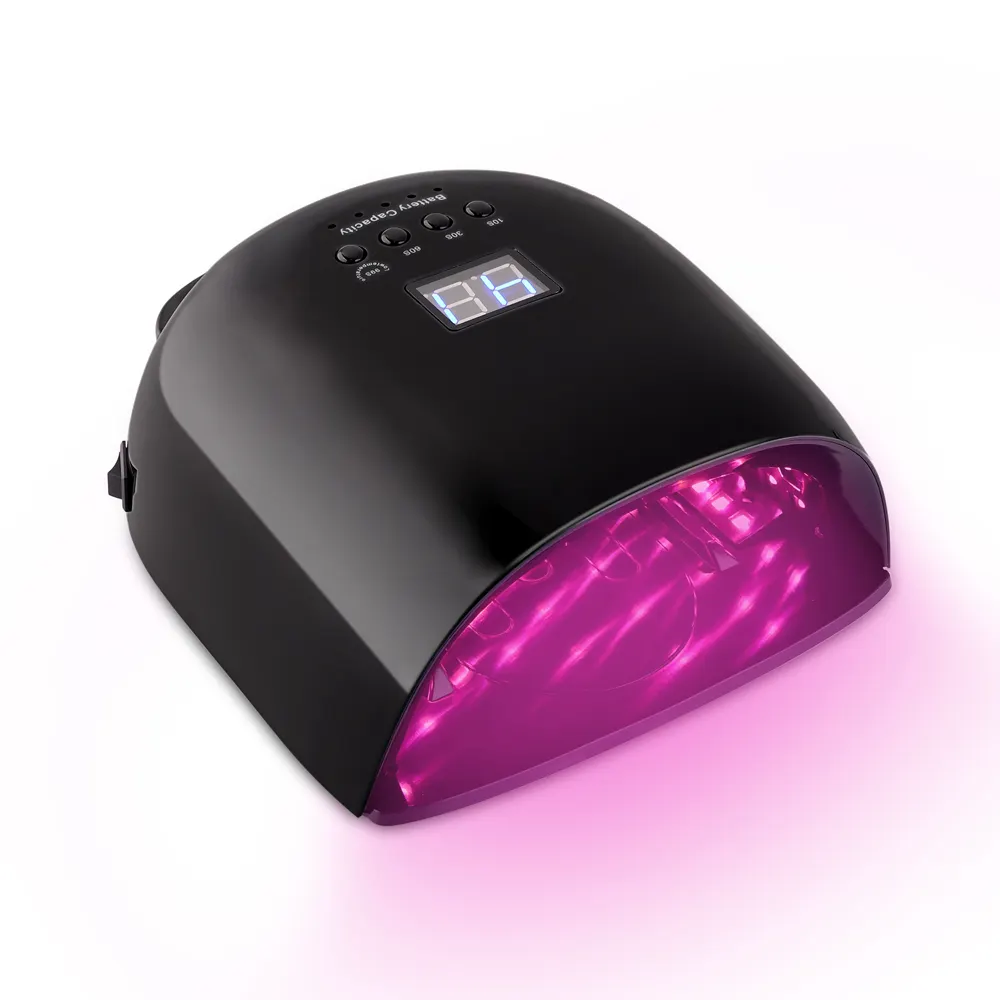 2024 professionale sole uv led nail lampada portatile cordless e ricaricabile 86w ad alta potenza lampade unghie per gel nail dryer