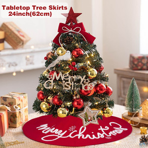 Falda para Árbol de Navidad Ecológica YUELIAN con Diseño de Copos de Nieve, Tamaños de 62CM/92CM, Venta al por Mayor de Fábrica para Decoración Navideña y de Año Nuevo - Product Image 3