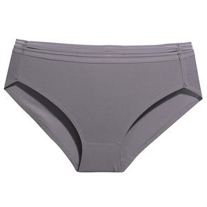 Braguitas de encaje de cintura baja sin costuras de nailon y algodón para mujer, talla grande XL/XXL, con logo tejido, para uso diario, ODM - Product Image 4