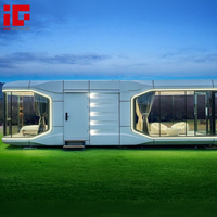 Capsule de Camping au Design Luxueux, Maisons Préfabriquées, Capsule Spatiale avec Système Intelligent