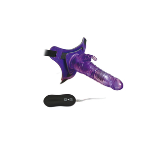 10 mod titreşimler 8.5 inç kayış-on koşum tavşan <span class=keywords><strong>Dong</strong></span> yapay penis vibratör TPE ABS su geçirmez Flesh pembe mor seks ürünleri - Product Image 6