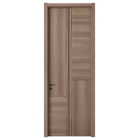Porte battante moderne en bois massif, étanche et insonorisée, pour bureau, appartement, hôtel, taille personnalisée, finition peinte durable