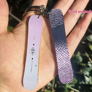 Custom Snowboarder-style Acrylic Keychain Double-sided Pendant Mini Cute <strong>Snow</strong> <strong>Buddy</strong> Business Gift with butterfly Pattern DIY - Product Image 5