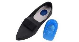 Coussinets de talon en silicone avec éperons en tissu Semelle intérieure Anti-douleur Amortisseur pour pieds Autre type de produit Semelles