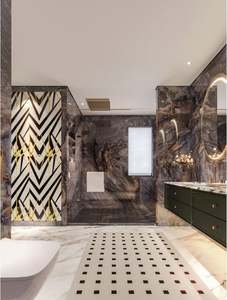 Bathroom Furniture Luxury <b>Vanity</b> Glass Marble Retro High Quality Bathroom <b>Vanity</b> for Villa - Product Image 3