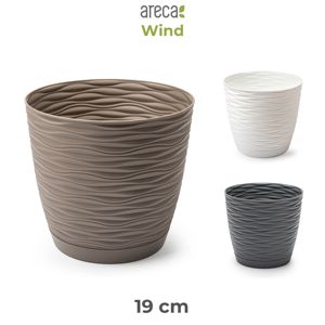 Vaso per Piante Areca 19 Cm Colori Assortiti Fioriera in Plastica Resistente - Product Image 1