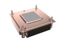 FEZCOOL LGA1700-V11 Plaque de refroidissement CPU 1U pour serveur, à dents fines, en cuivre, pour carte mère carrée