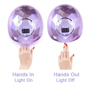 Professional Sun Uvled 86W Nail Lamp Led Powerful Gel F6 Nail Dryer UV Smart Led Lamp with Four timing Function