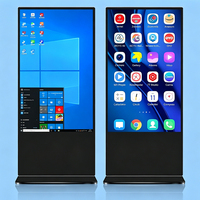 Pantalla LED Vertical de 55 Pulgadas para Publicidad en Interiores, con Señalización Digital y Votación